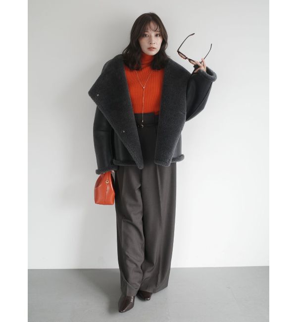 LAGUNAMOON「【REVIVAL】フェイクムートンスタンドカラーコート」|その他|