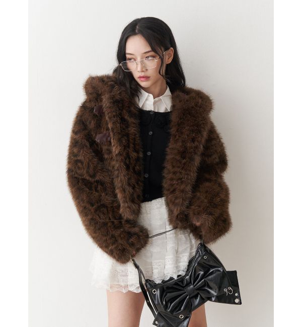 jouetie「ベルトフードファージャケット」|ブルゾン・スタジャン|