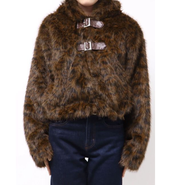 jouetie「ベルトフードファージャケット」|ブルゾン・スタジャン|