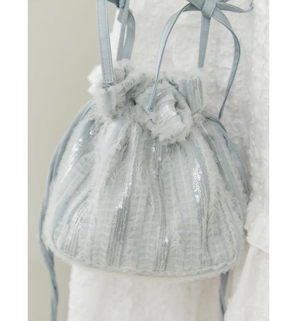 merry jenny「【再入荷】ribbonスパンコールポシェット」|ショルダー・メッセンジャー|