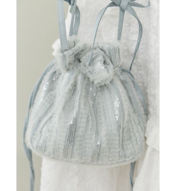 merry jenny「【再入荷】ribbonスパンコールポシェット」|ショルダー・メッセンジャー|