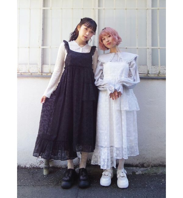 merry jenny「サテンフリルブラウス」|シャツ・ブラウス|