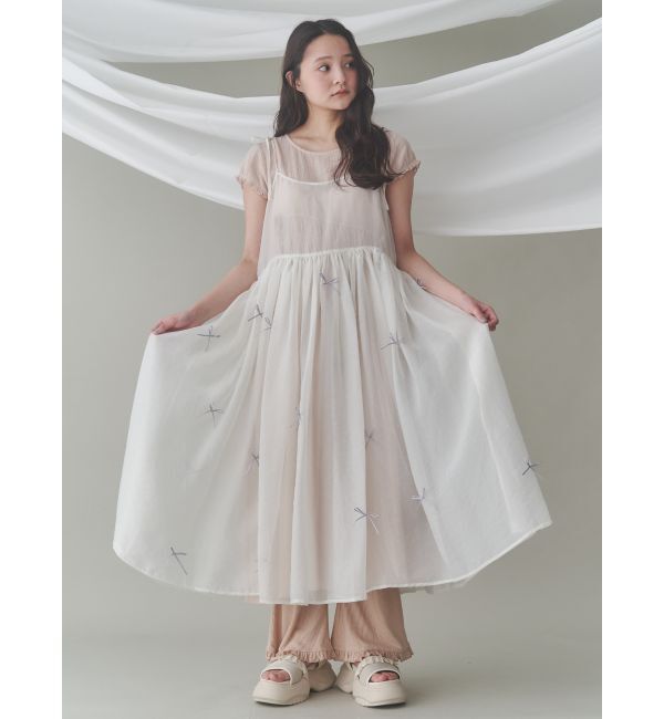 merry jenny「ribbonシアーレイヤードキャミワンピース」|ワンピース|