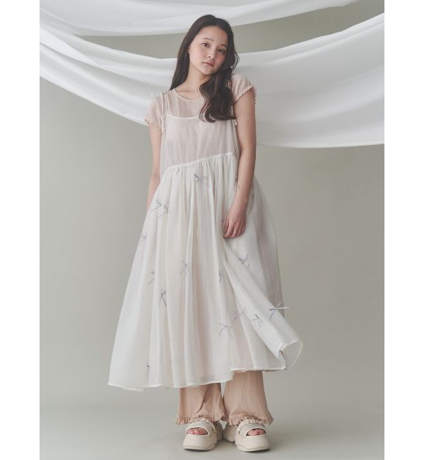 merry jenny「ribbonシアーレイヤードキャミワンピース」|ワンピース|