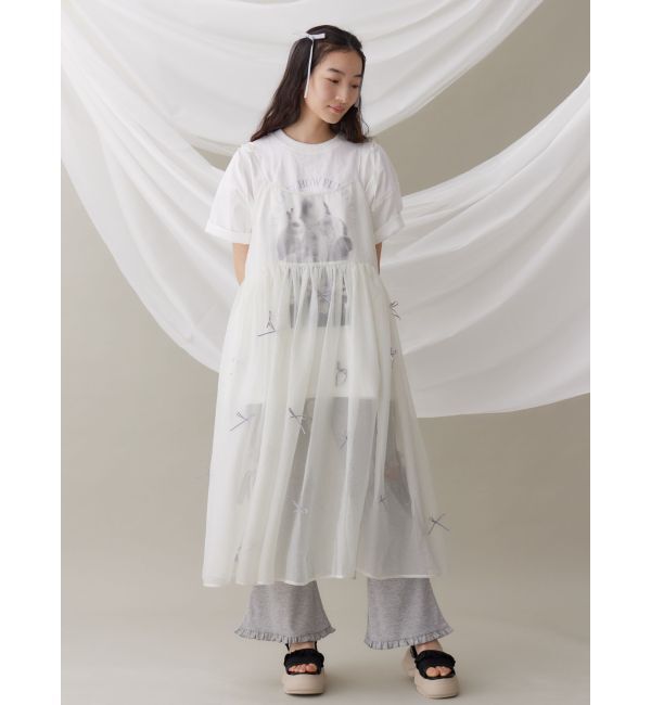 merry jenny「ribbonシアーレイヤードキャミワンピース」|ワンピース|