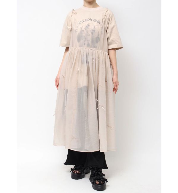merry jenny「ribbonシアーレイヤードキャミワンピース」|ワンピース|