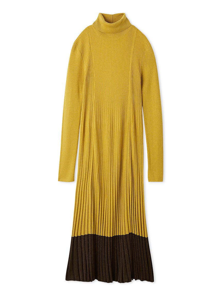 Mila Owen「タートルネックロングリブニットワンピース」|ワンピース|YEL