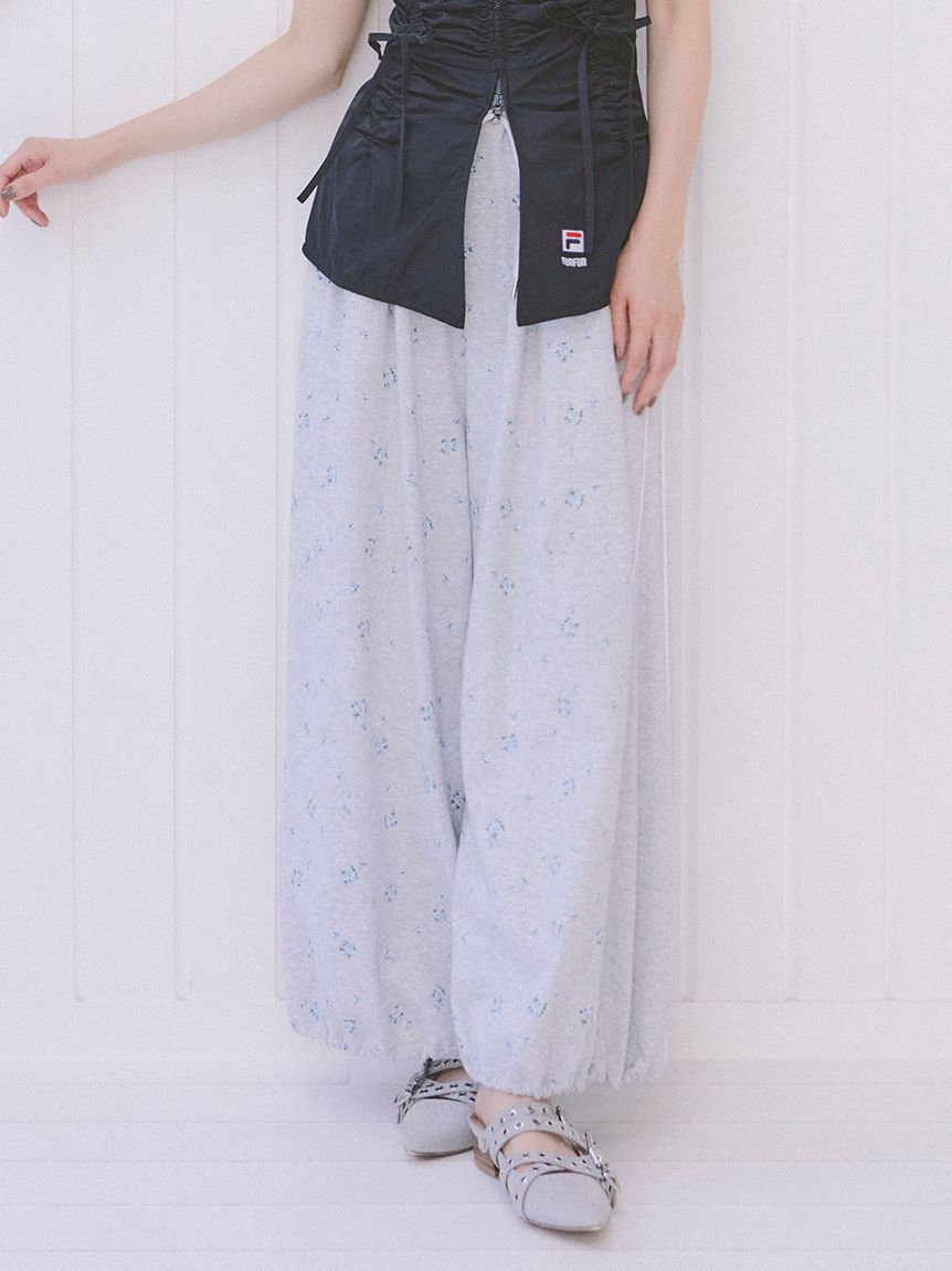FURFUR「【限定カラー】フラワープリントスウェットワイドパンツ」|その他|