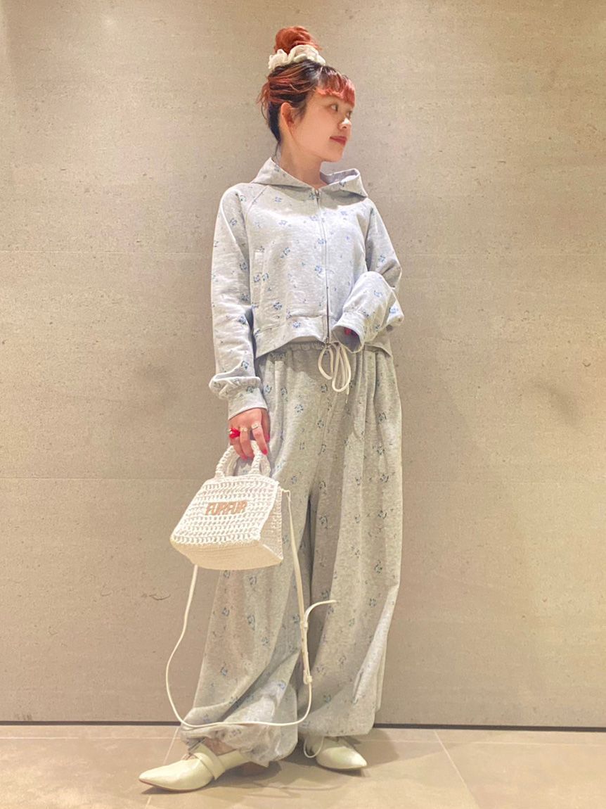 FURFUR「【限定カラー】フラワープリントスウェットワイドパンツ」|その他|