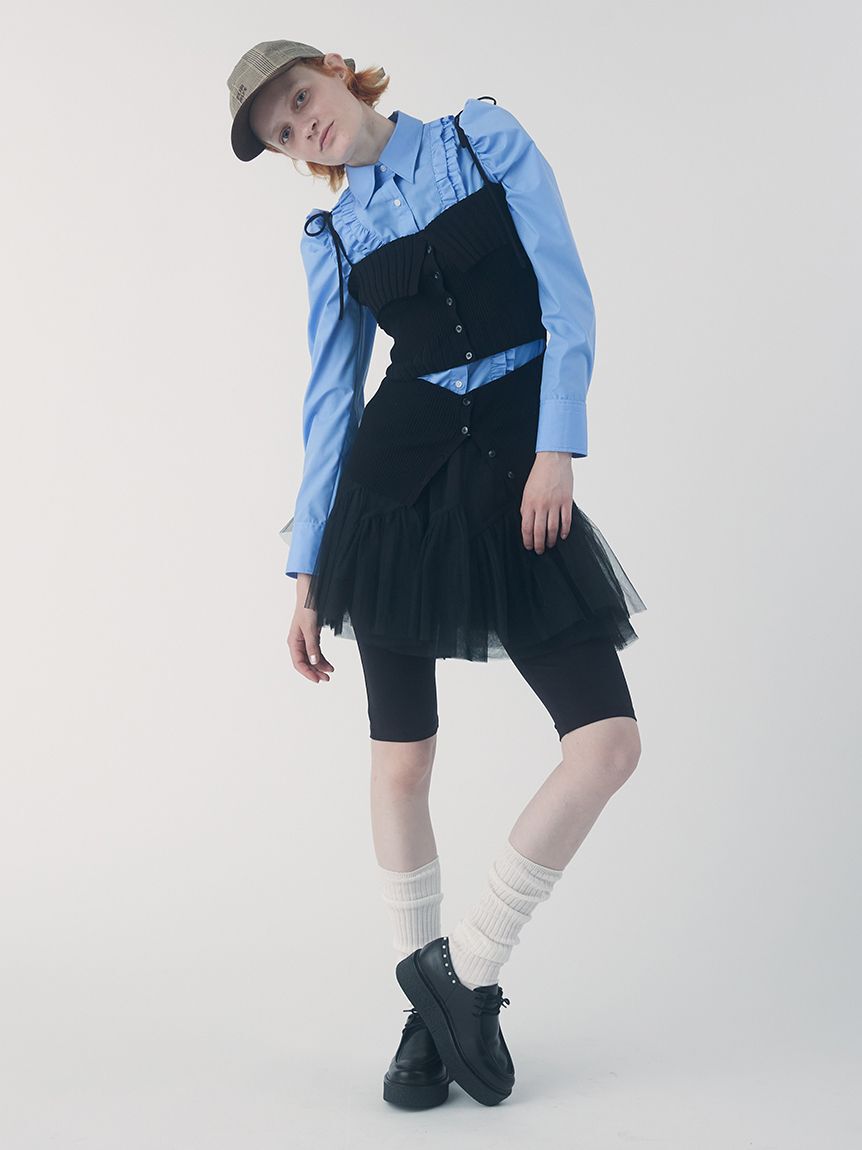 FURFUR「コンパクトパフスリーブシャツ」|シャツ・ブラウス|