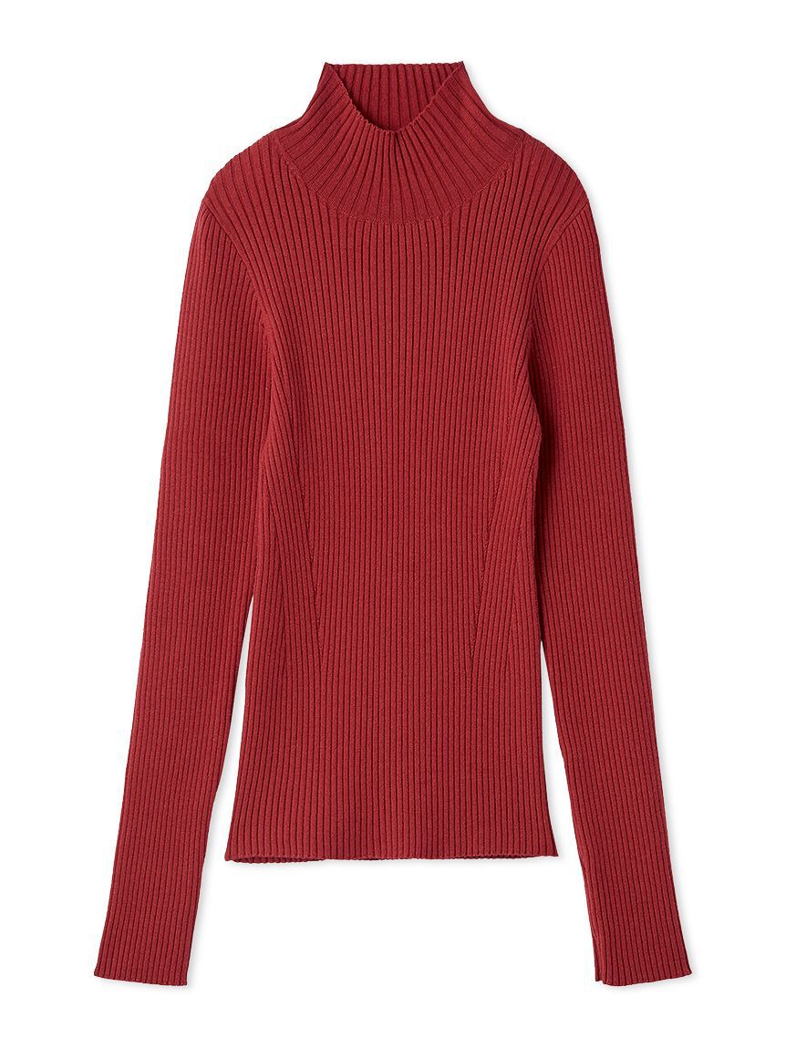 FRAY I.D「ウールシルクリブニットハイネックプルオーバー」|ニット・セーター|