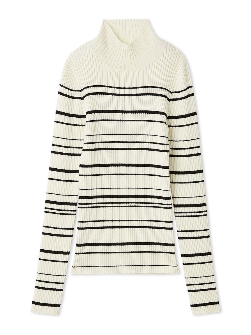 FRAY I.D「ウールシルクリブニットハイネックプルオーバー」|ニット・セーター|