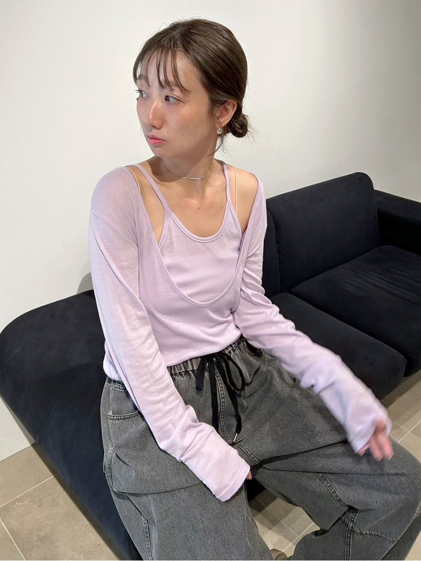 styling/「【MILLER&times;styling/】レイヤード2WAYトップ」|Tシャツ・カットソー|