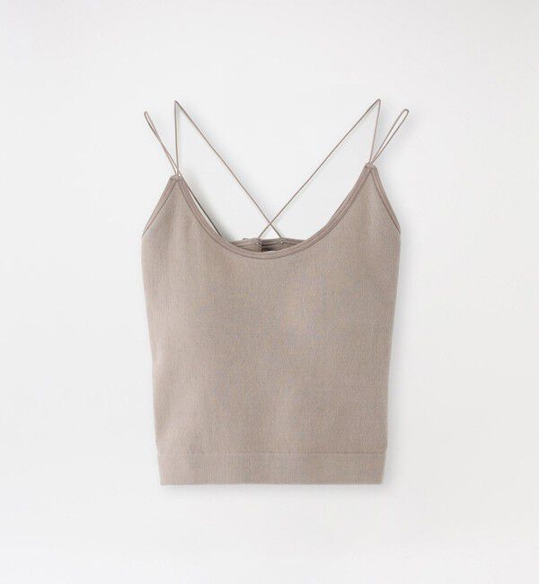  「カップ付きキャミソール」|キャミソール|ブラウン