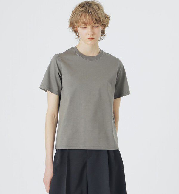  「ハイゲージTシャツ」|Tシャツ・カットソー|グレー