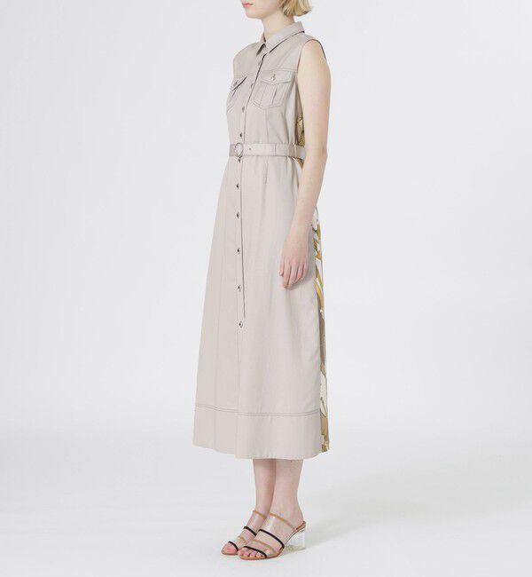  「バックスカーフノースリーブワンピース」|ワンピース|