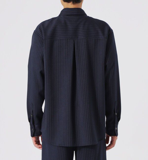 「ピンストライプジップシャツ」|シャツ・ブラウス|