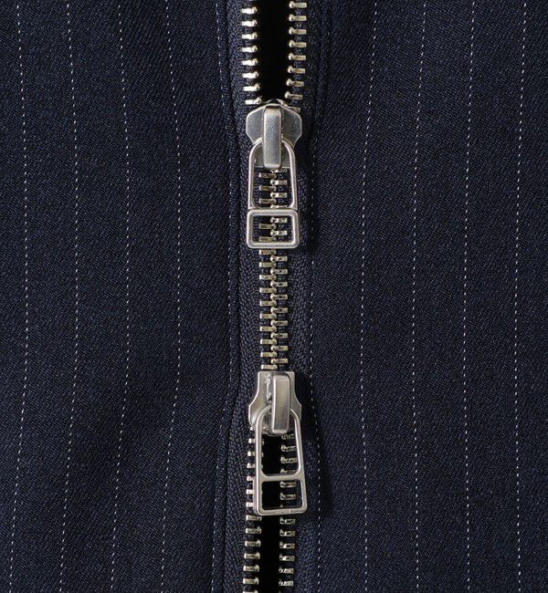  「ピンストライプジップシャツ」|シャツ・ブラウス|