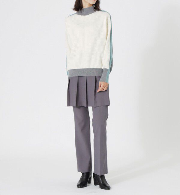  「2フェイスブロッキングニット」|ニット・セーター|