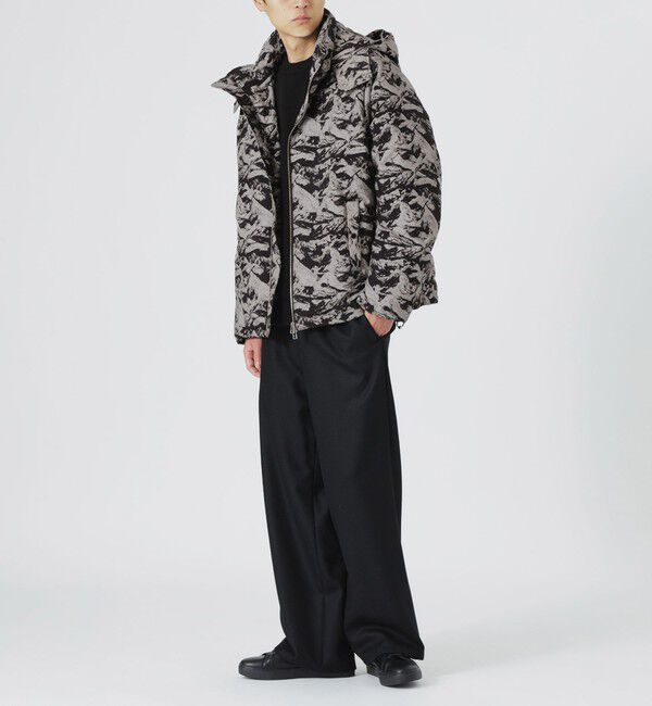  「ジャカードフーディーダウン」|ブルゾン・スタジャン|