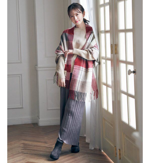 ikka「サイドスリットニットプルオーバー」|プルオーバー|