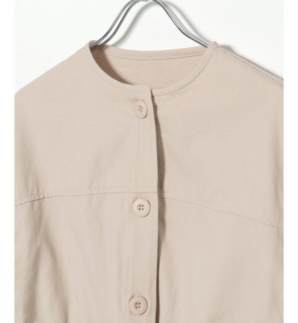 VENCE share style「ノーカラーマルチウェイジャケット」|ミリタリージャケット|