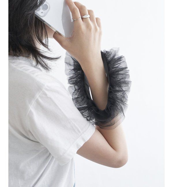 VENCE share style「ショートチュールフリルストラップ」|ネックレス|