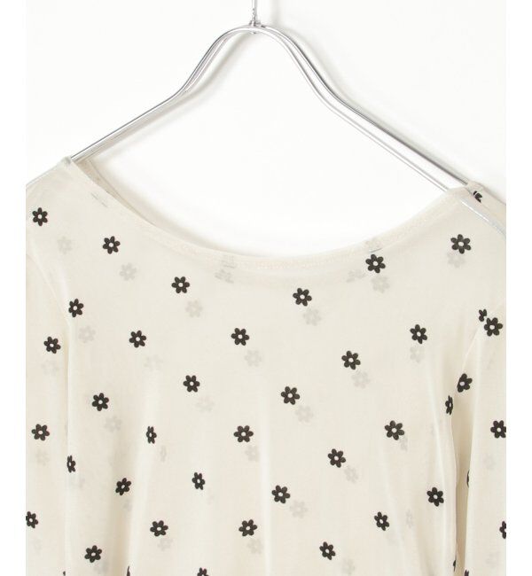 VENCE share style「シアーフラワーフロッキープルオーバー」|Tシャツ・カットソー|