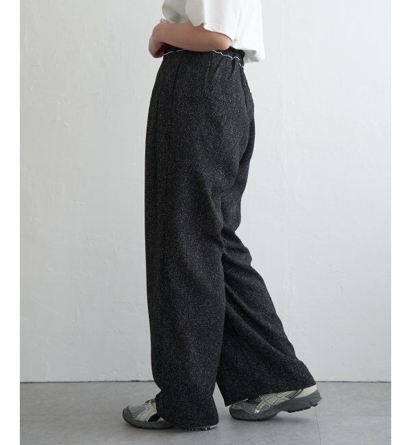 VENCE share style「サマーツイードタックパンツ」|デニム|