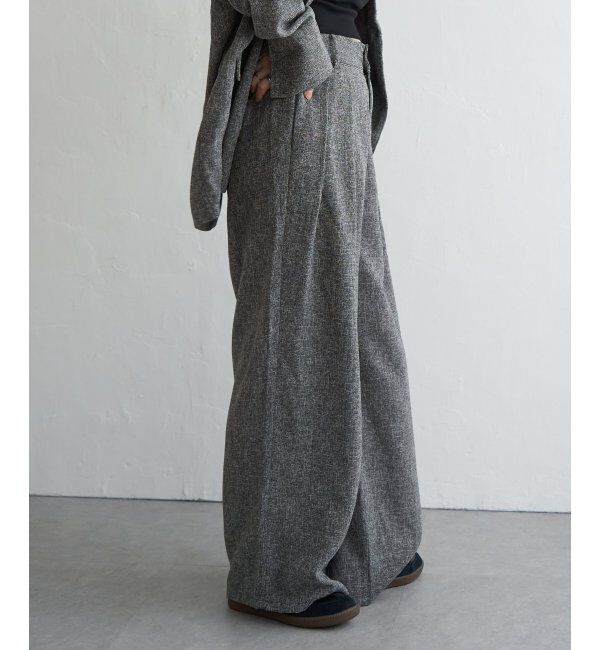 VENCE share style「サマーツイードタックパンツ」|デニム|