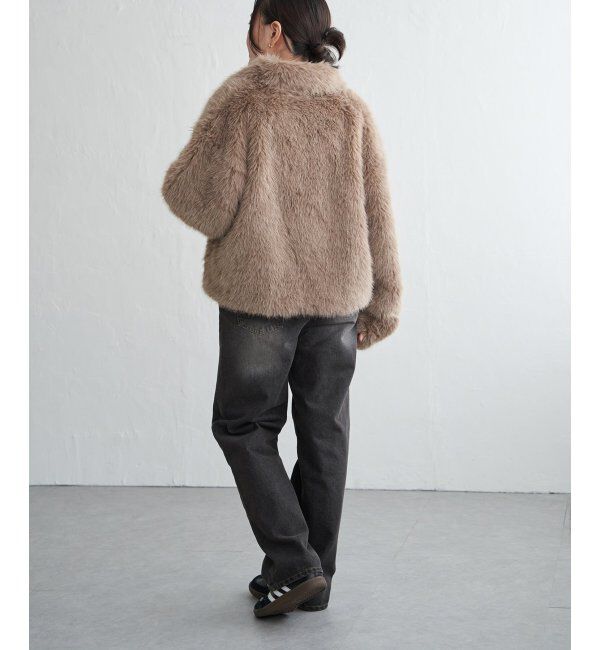 VENCE share style「シャギーファーショートコート」|ブルゾン・スタジャン|