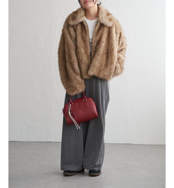 VENCE share style「シャギーファーショートコート」|ブルゾン・スタジャン|