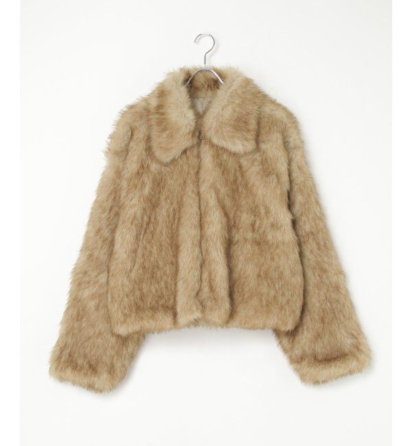 VENCE share style「シャギーファーショートコート」|ブルゾン・スタジャン|