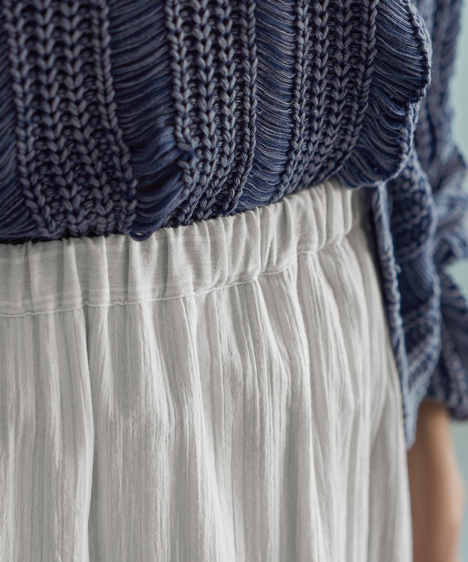 STYLE DELI「【LUXE】コットンレースギャザーロングスカート」|スカート|