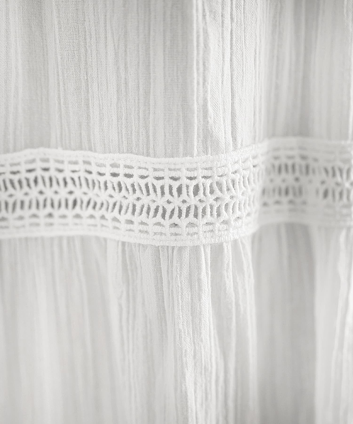 STYLE DELI「【LUXE】コットンレースギャザーロングスカート」|スカート|