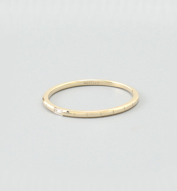 JUPITER「【K10】バケットカットダイヤモンドリング」|リング|ゴールド