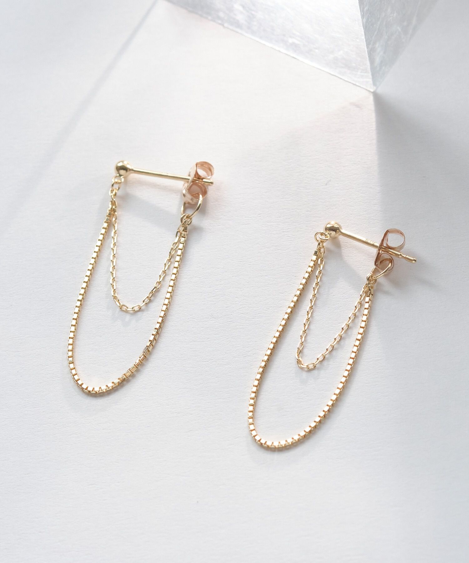 JUPITER「【K10】チェーンフープピアス」|ピアス|