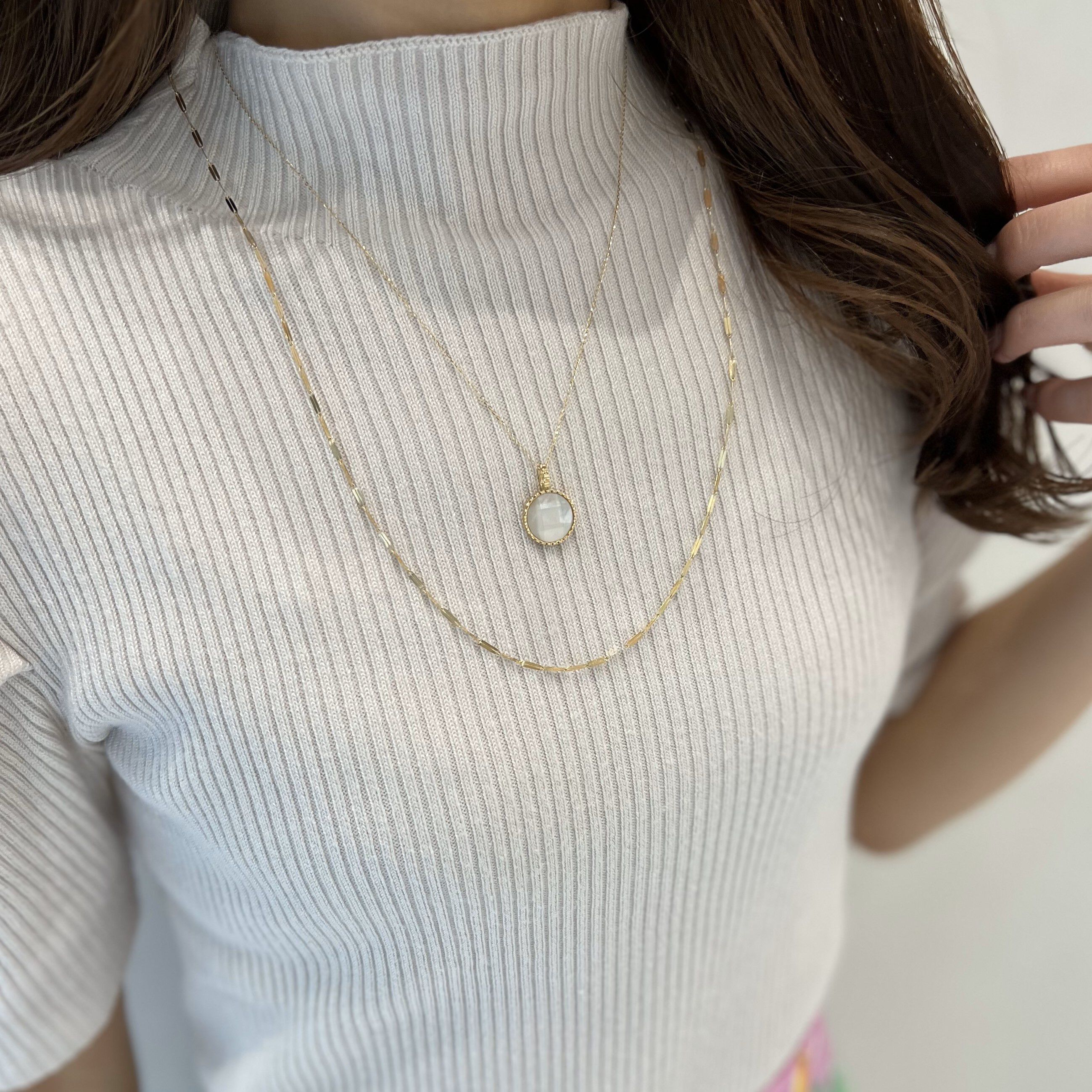 STAR JEWELRY「FACET STONE」|ネックレス|