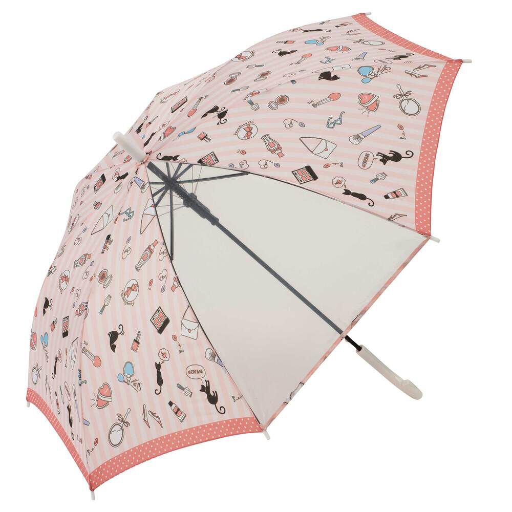 BACKYARD FAMILY「子供 傘 55cm 女の子 通販 子供用 長傘 ジャンプ傘 子ども キッズ おしゃれ かわいい」|傘|ピンク1