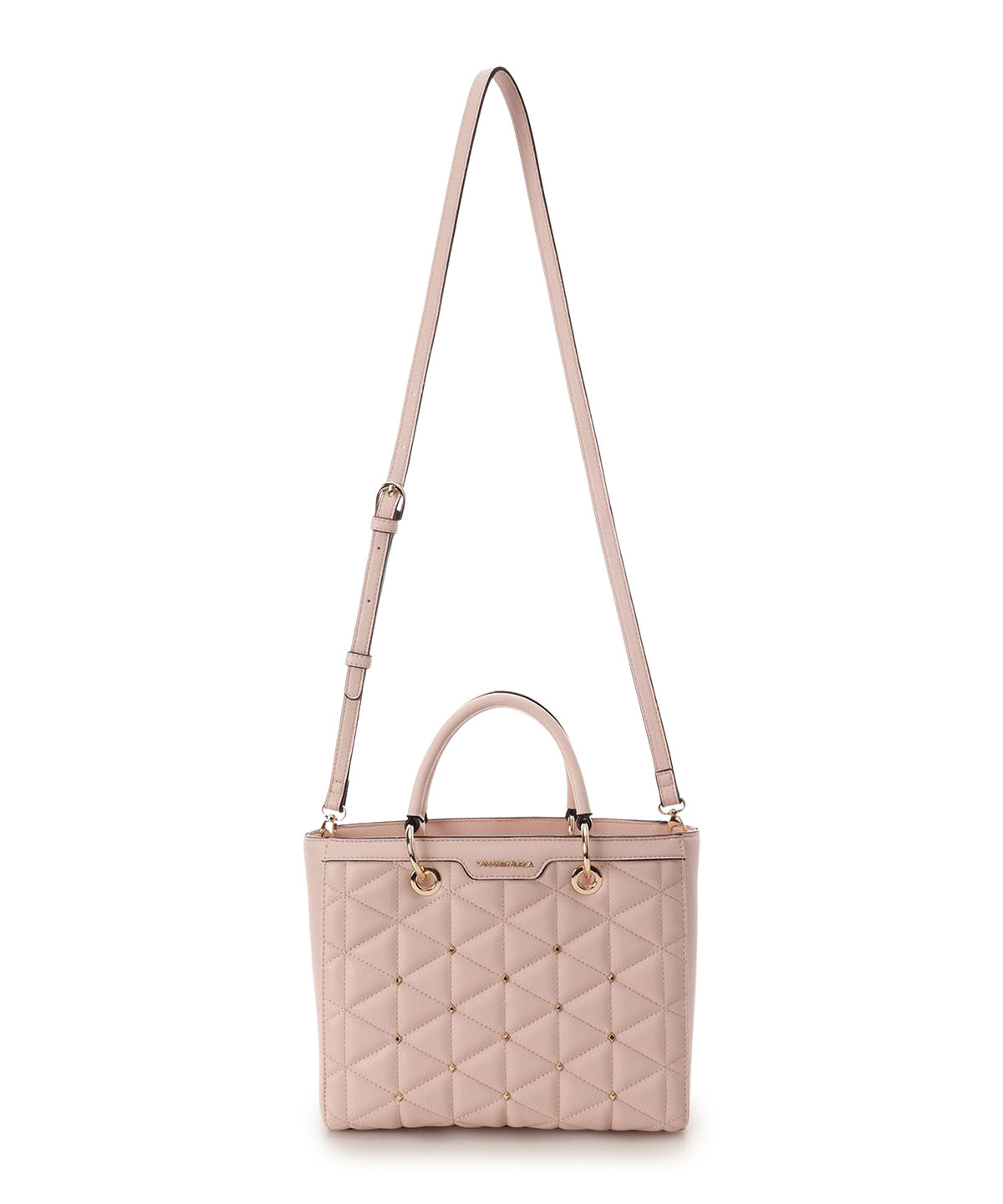 Samantha Vega「キルティングスタッズスクエアバッグ」|ハンドバッグ|