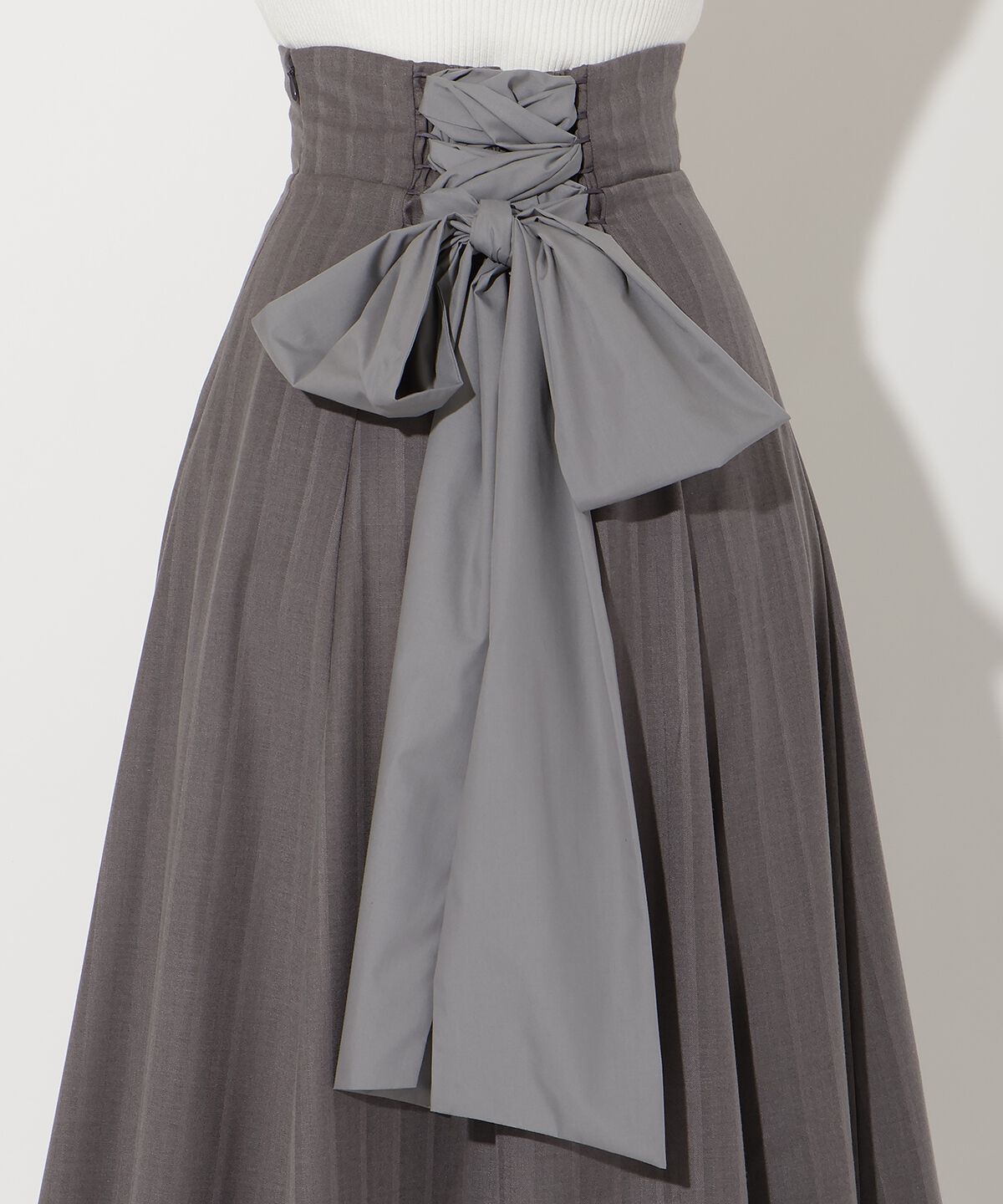 アンドクチュール「ビッグリボンフレアスカート」|フレア|