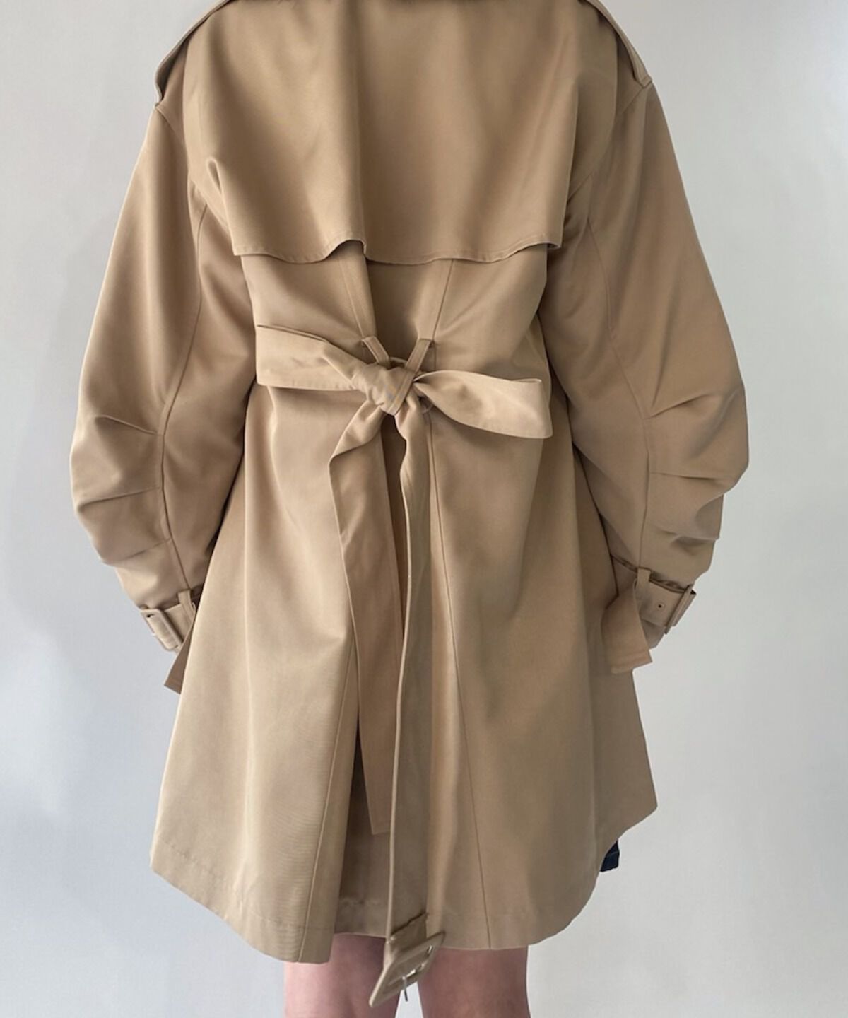 REDYAZEL「袖ボリュームミニコート」|トレンチコート|