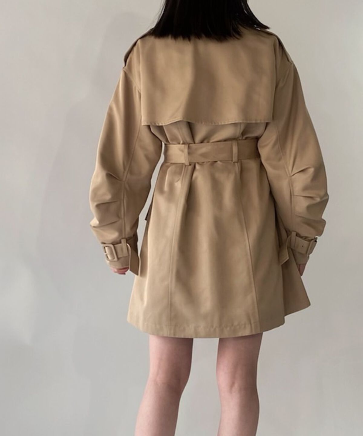 REDYAZEL「袖ボリュームミニコート」|トレンチコート|