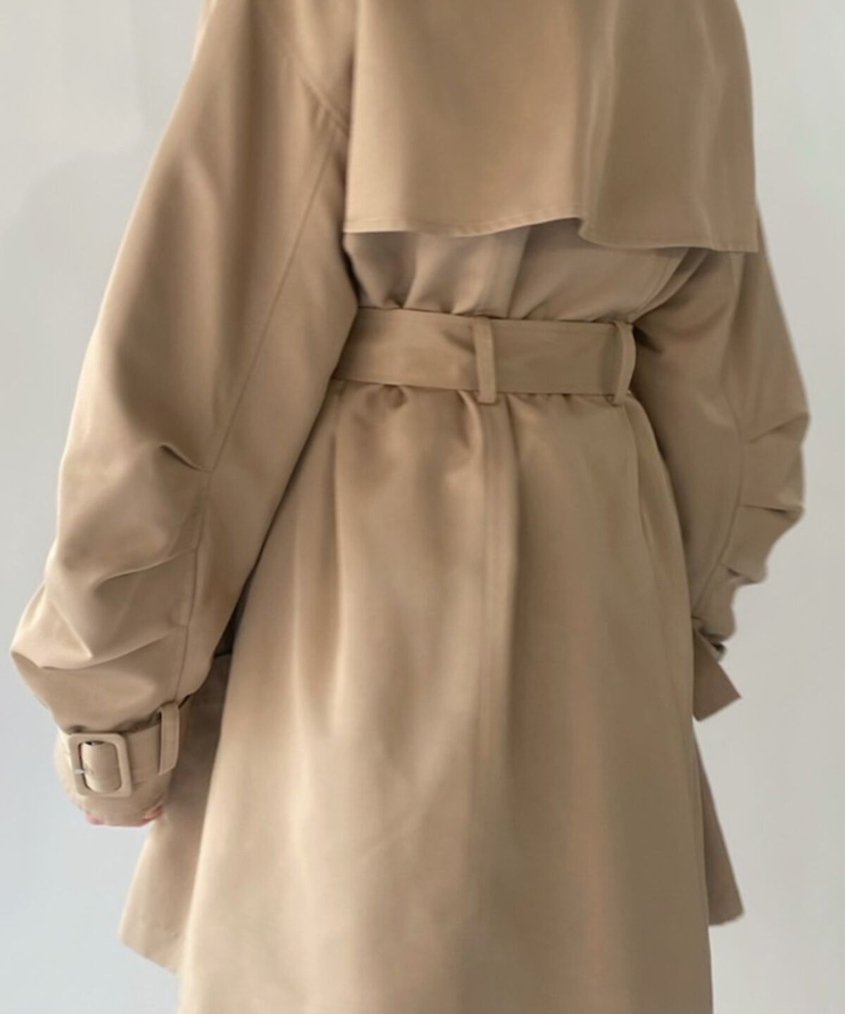 REDYAZEL「袖ボリュームミニコート」|トレンチコート|