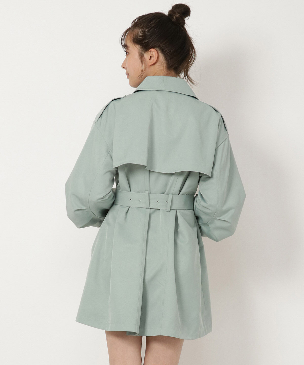 REDYAZEL「袖ボリュームミニコート」|トレンチコート|