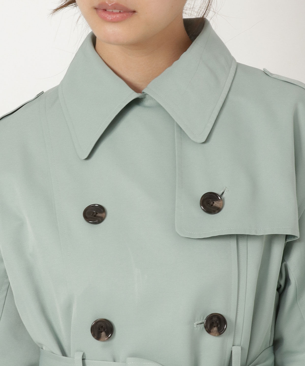 REDYAZEL「袖ボリュームミニコート」|トレンチコート|