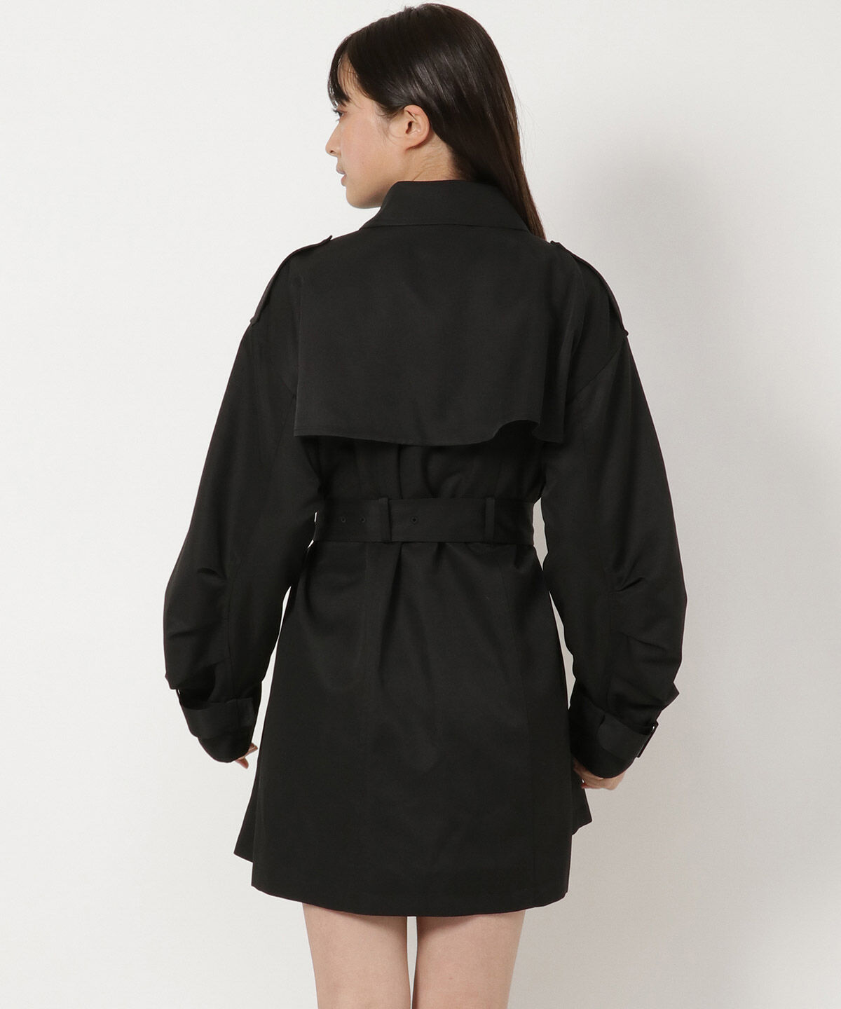 REDYAZEL「袖ボリュームミニコート」|トレンチコート|