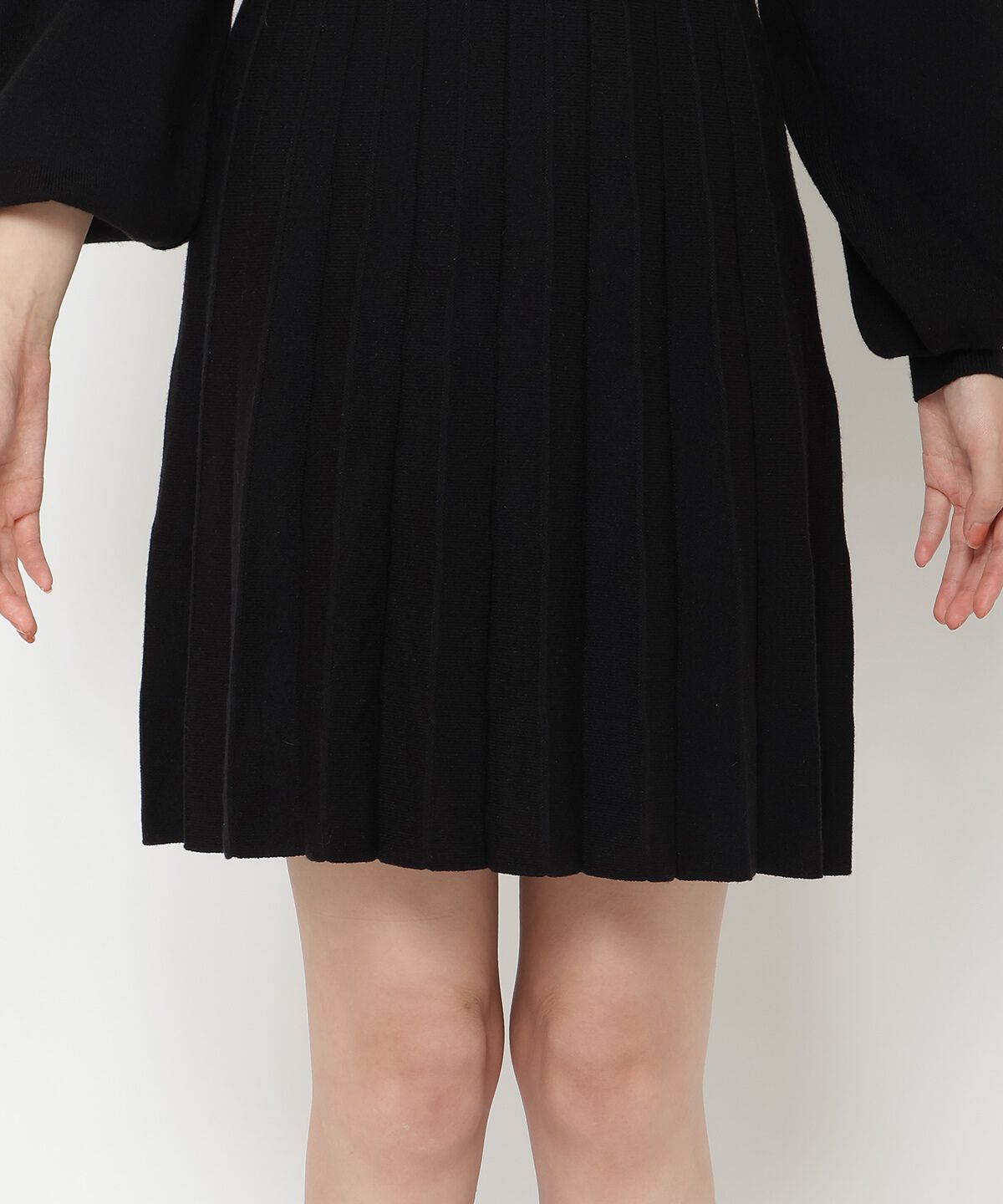 REDYAZEL「ホワイトカラーニットワンピース」|ワンピース|