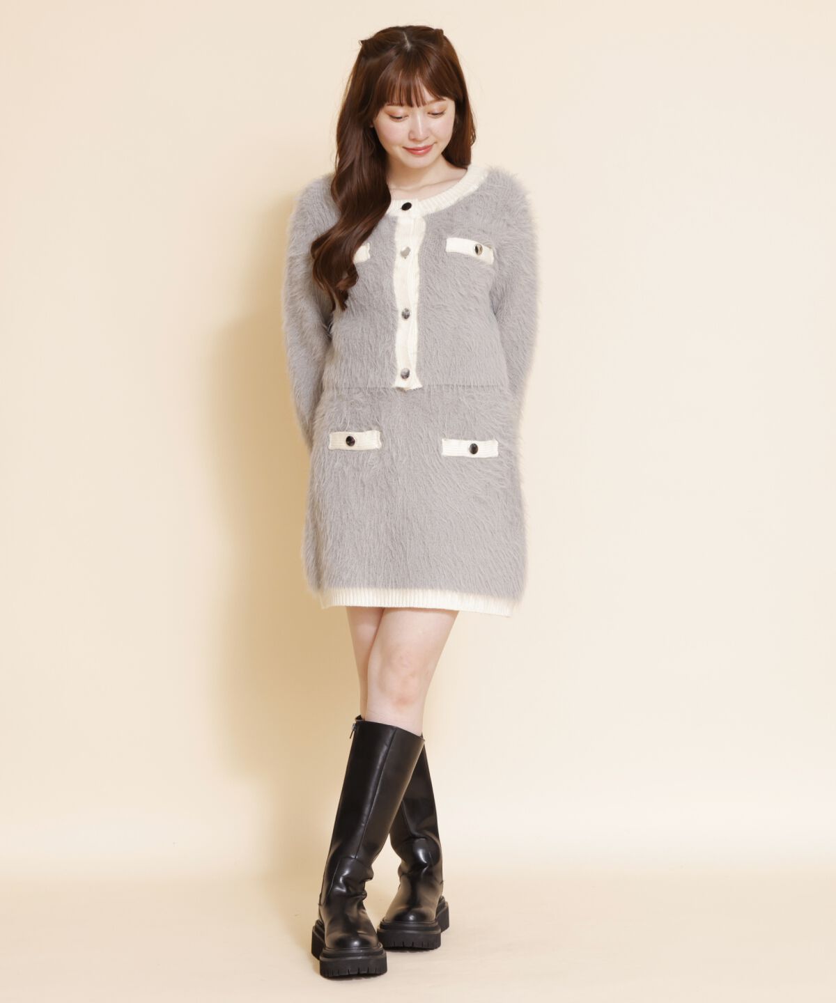 REDYAZEL「シャギーカーディガン」|カーディガン|