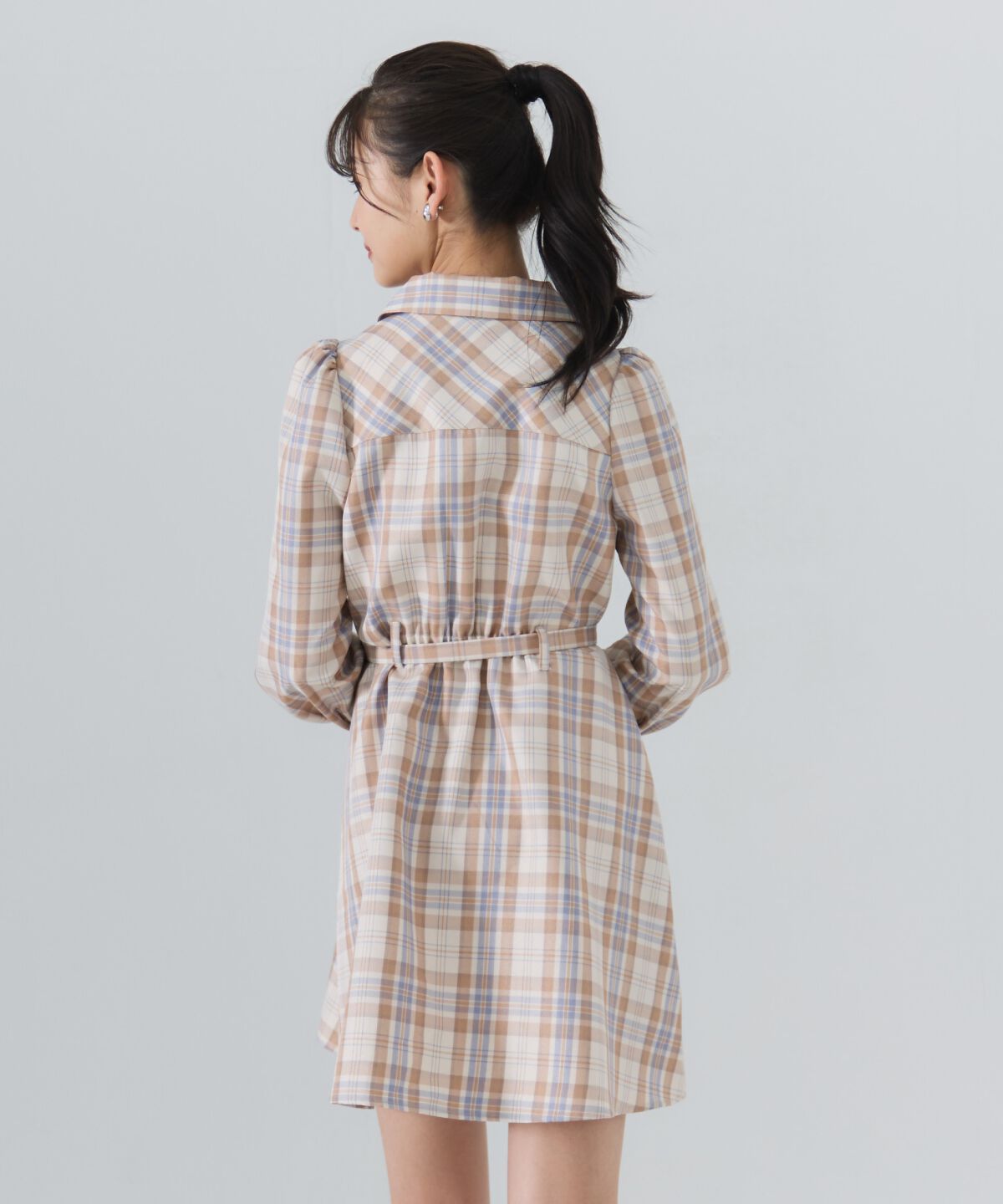 REDYAZEL「チェックミニシャツワンピース」|ワンピース|